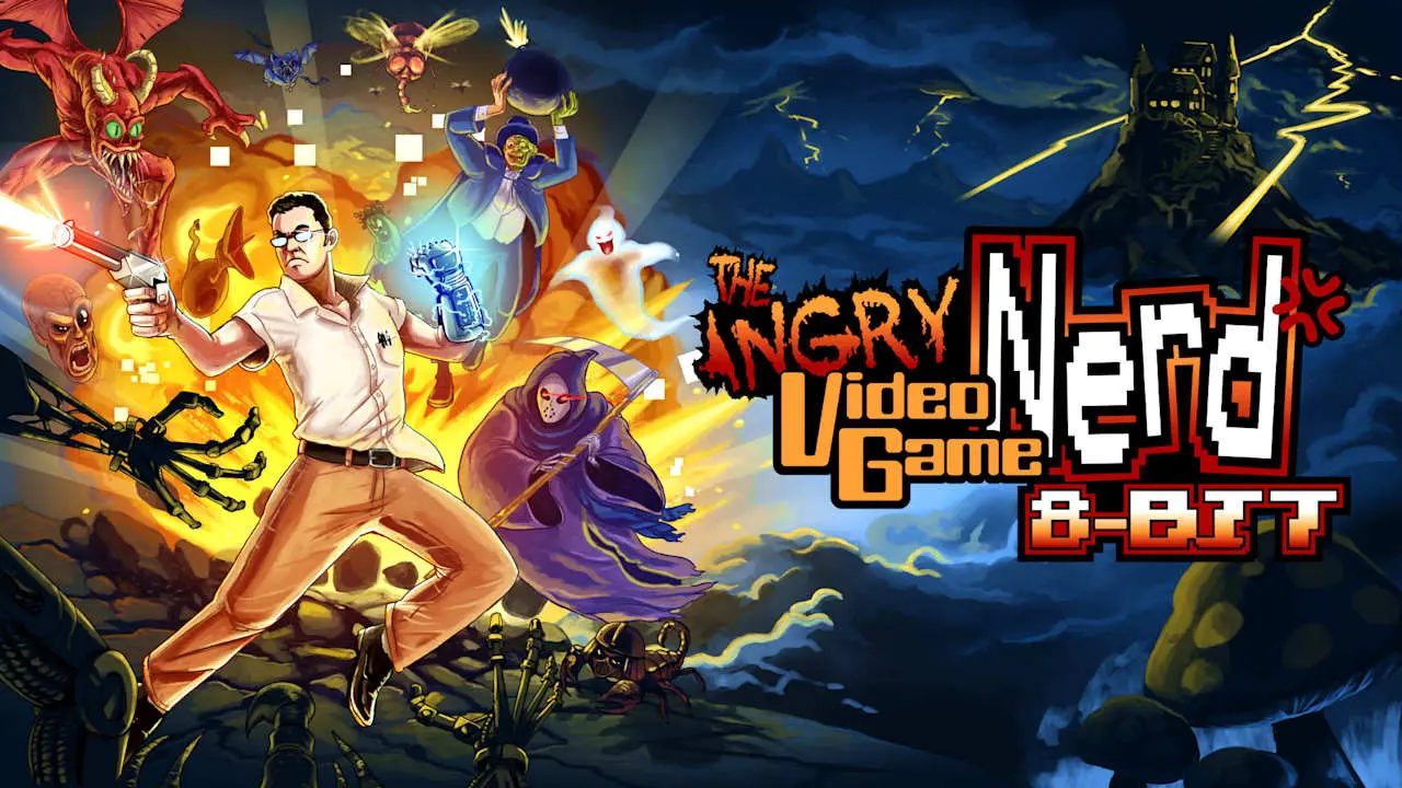 Angry Video Game Nerd 8-bit Logo