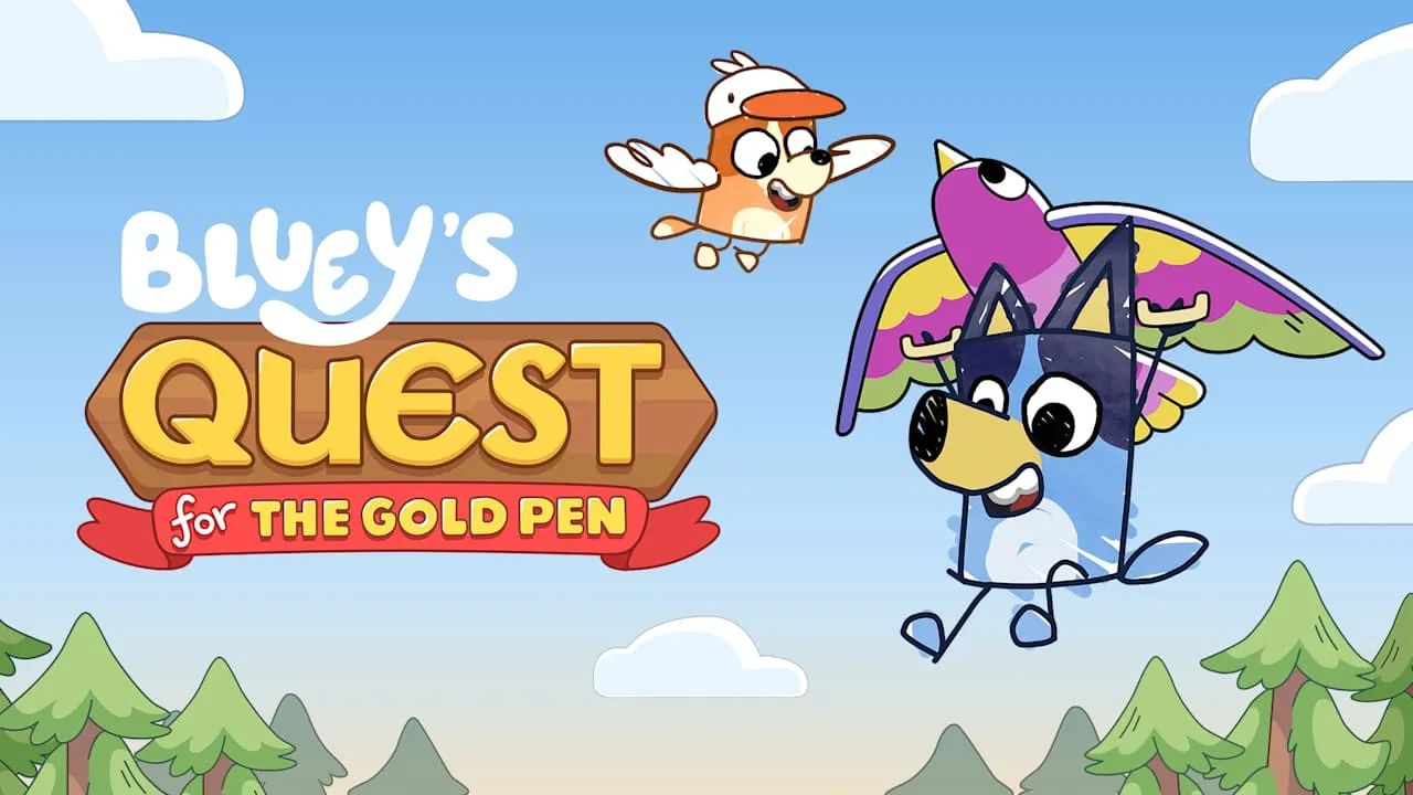 Bluey's Quest For The Gold Pen Logo