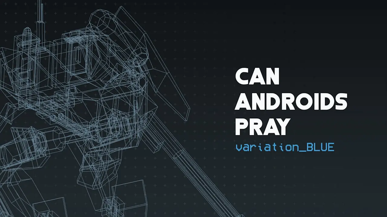 CAN ANDROIDS PRAY:BLUE Logo