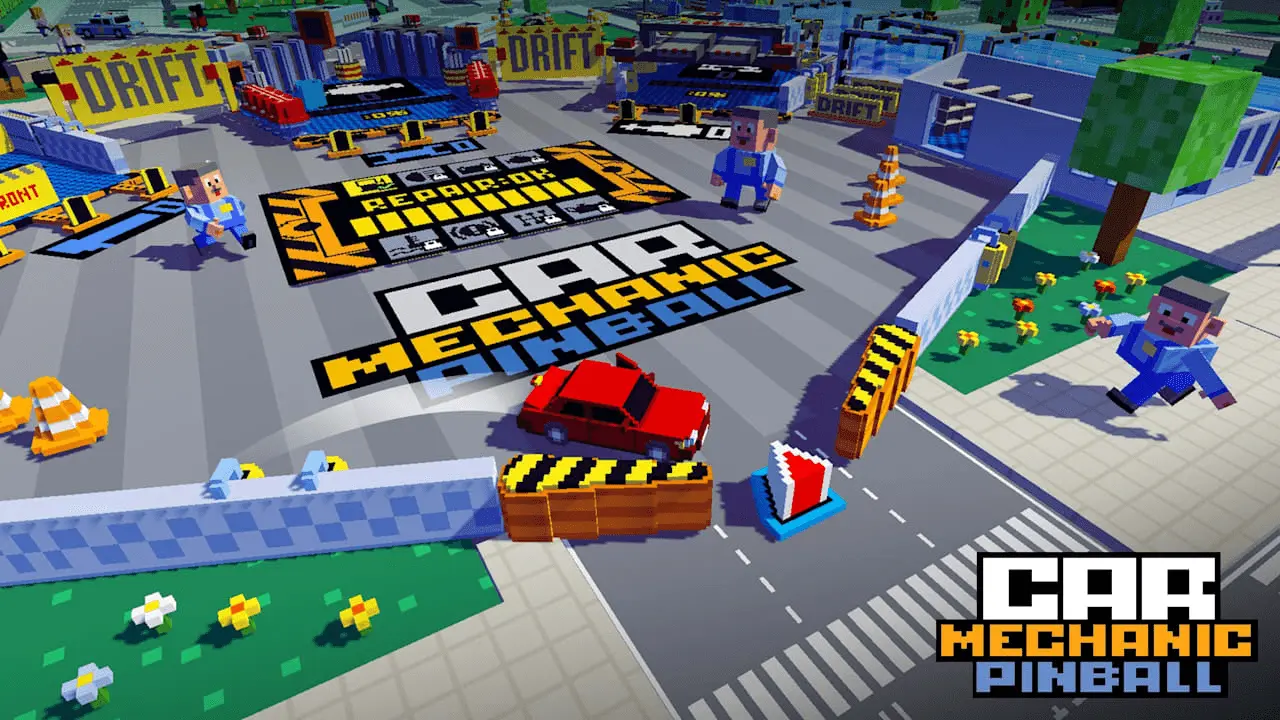Car Mechanic Pinball Logo
