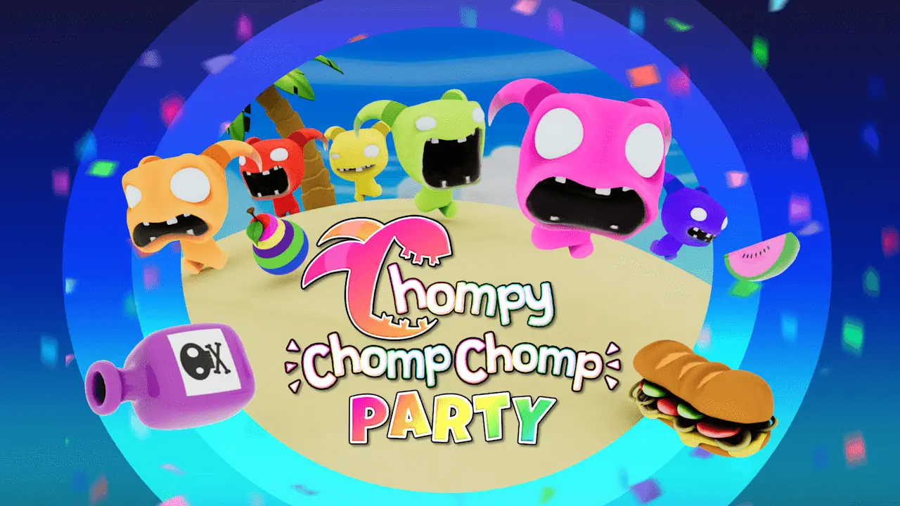 Chompy Chomp Chomp Party Logo