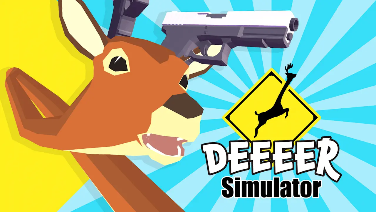 DEEEER Simulator: Your Average Everyday Deer Game Logo