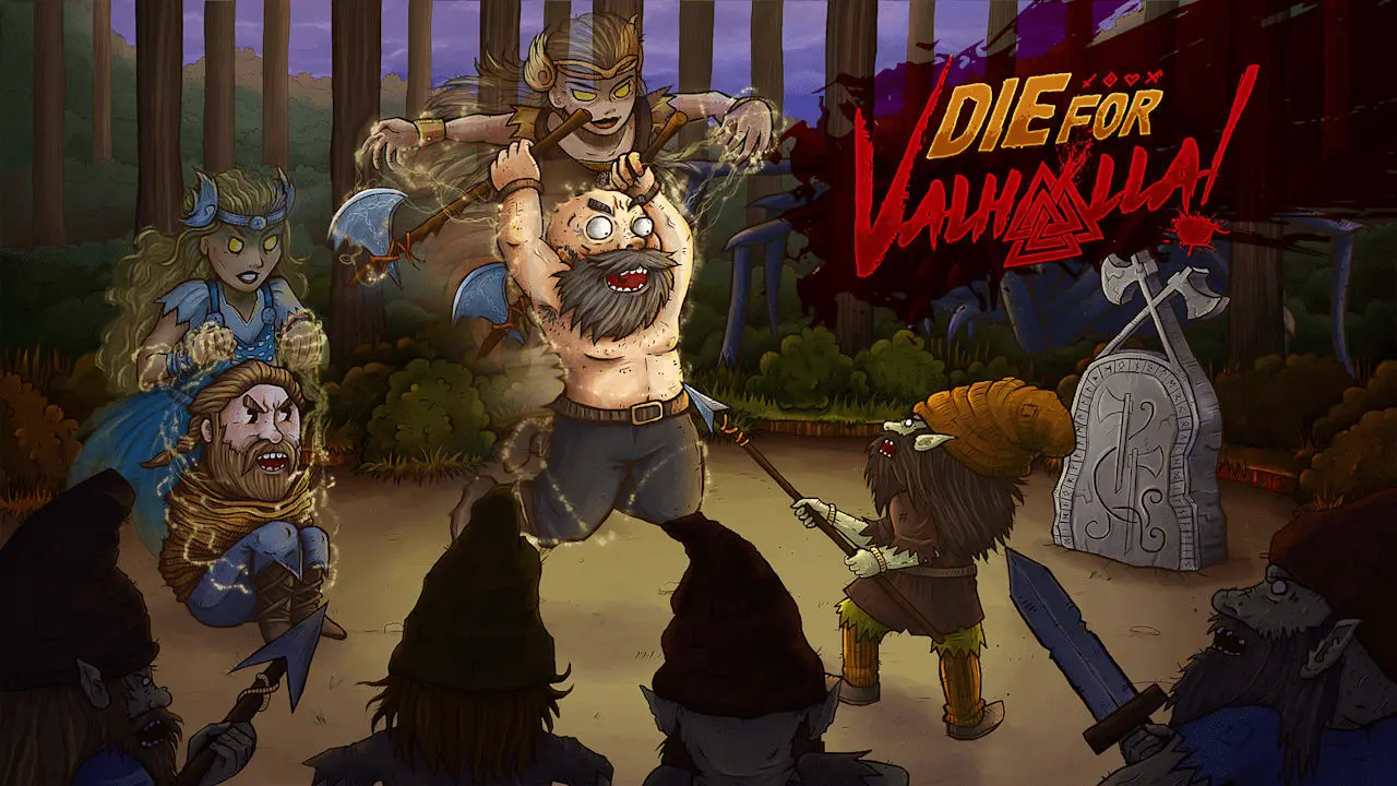 Die for Valhalla! Logo