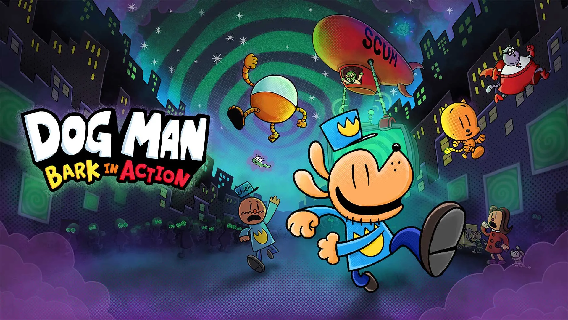 Dog Man: Bark in Action Logo
