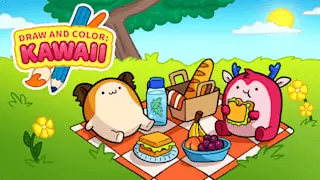 DRAW AND COLOR: KAWAII Icon