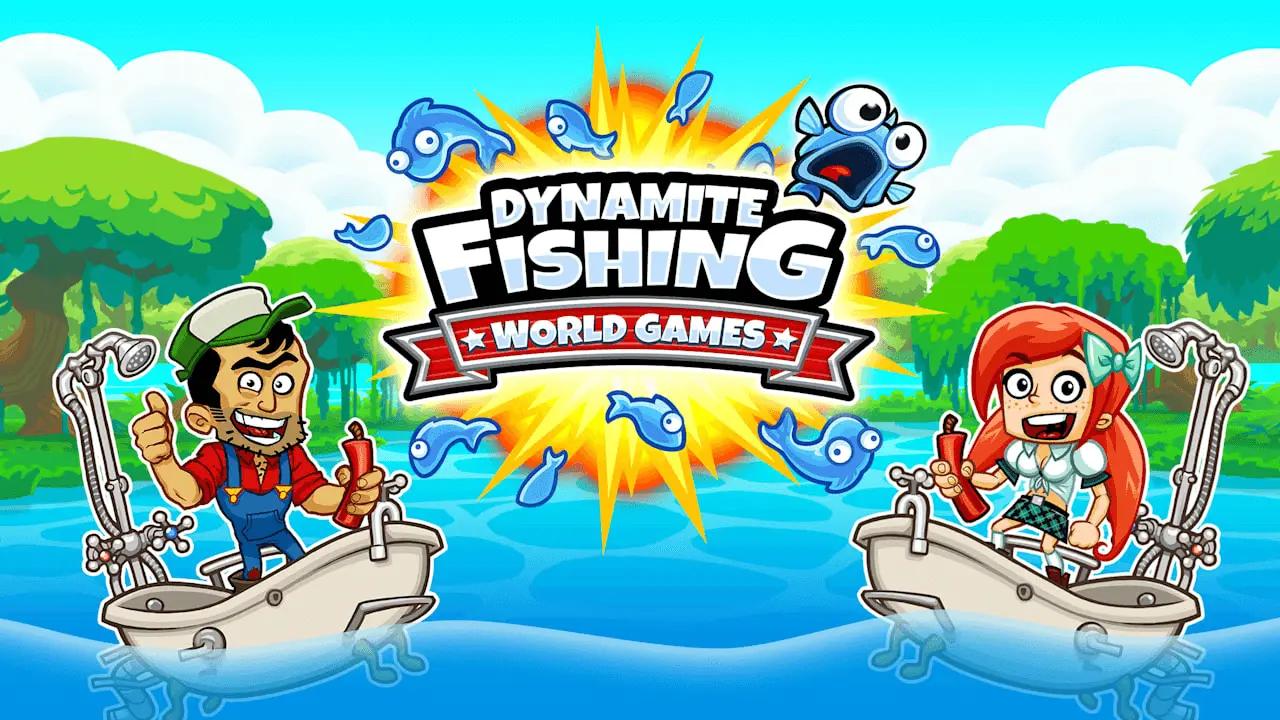 Dynamite Fishing - World Games Logo