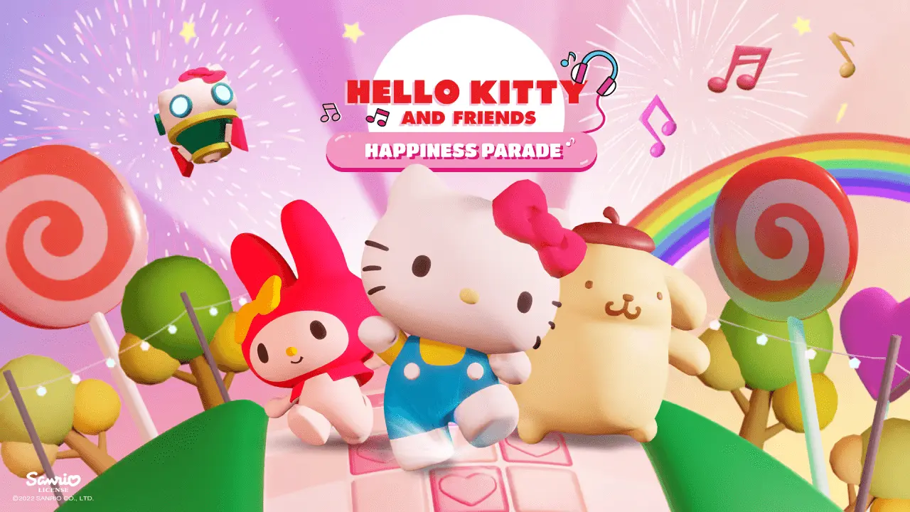 HELLO KITTY AND FRIENDS HAPPINESS PARADE Logo