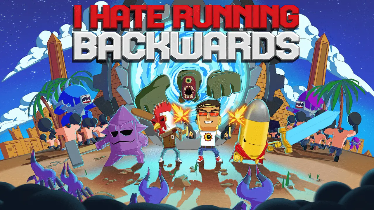 I Hate Running Backwards Logo