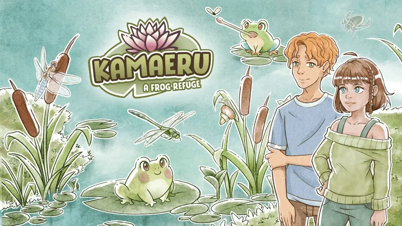 Kamaeru: A Frog Refuge Logo
