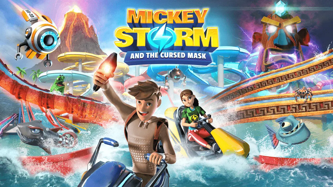 Mickey Storm and the Cursed Mask Logo