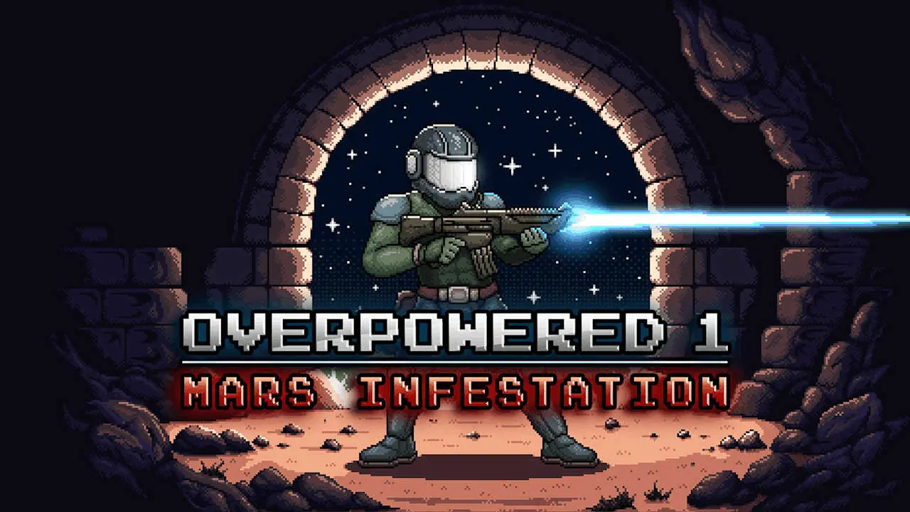 Overpowered 1 - Mars Infestation Logo