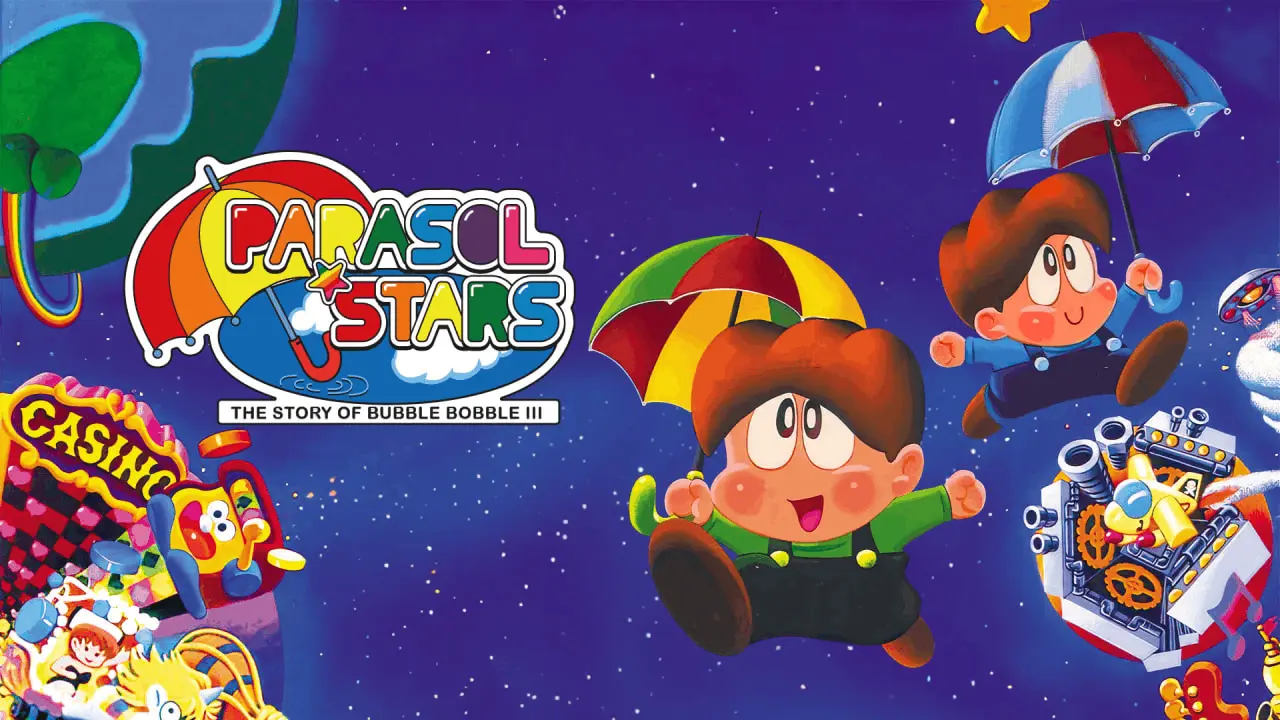 Parasol Stars - The Story of Bubble Bobble III Logo