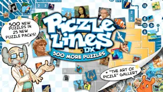 Piczle Lines DX 500 More Puzzles! Banner