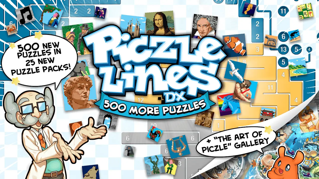 Piczle Lines DX 500 More Puzzles! Logo