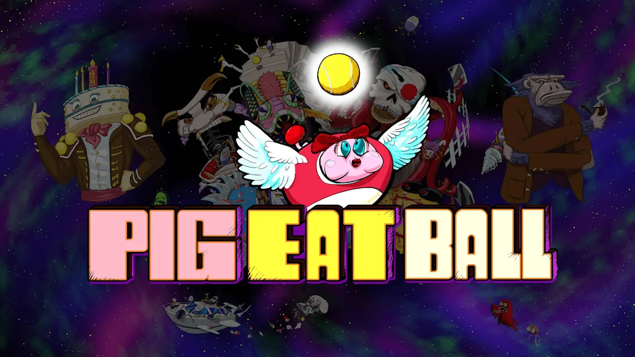 Pig Eat Ball Logo