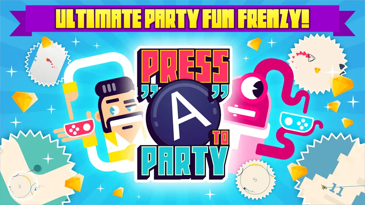 Press A to Party Logo