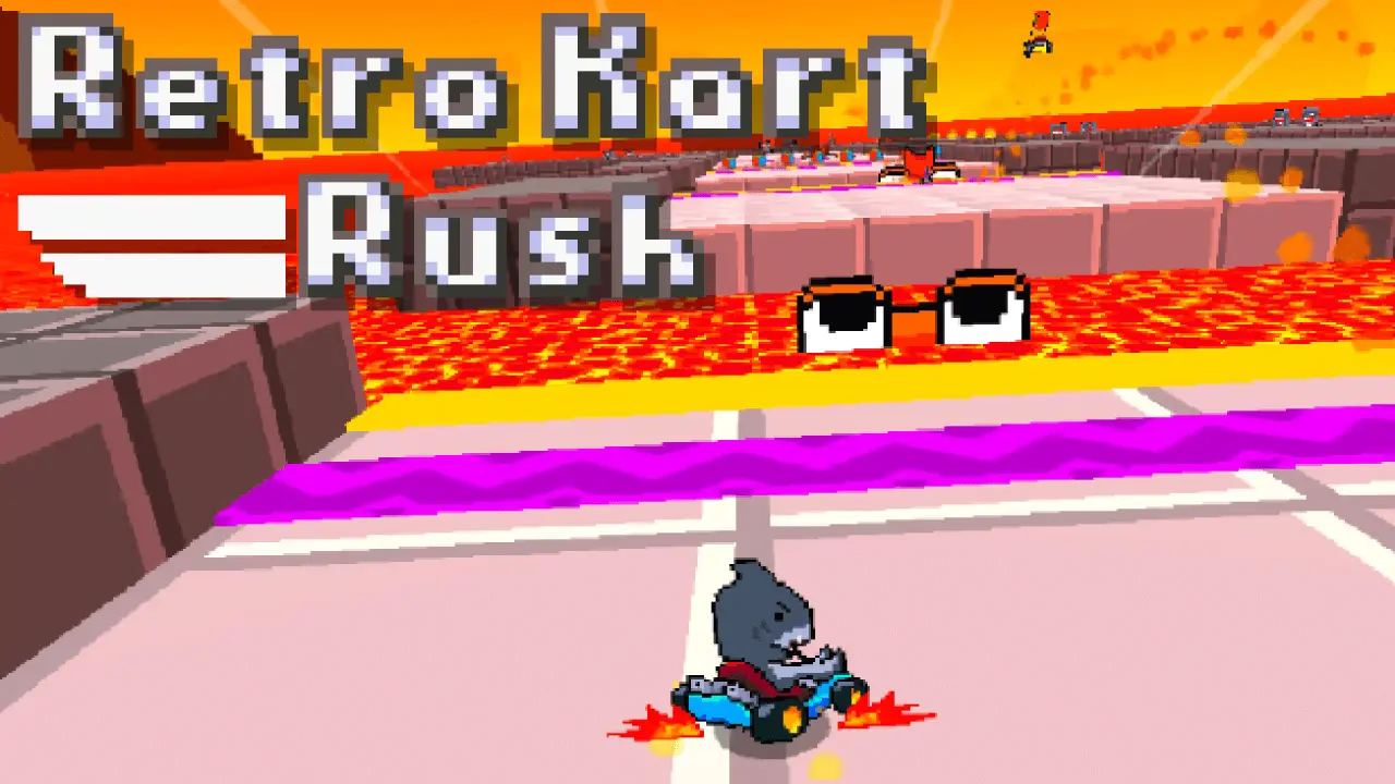 Retro Kart Rush Logo