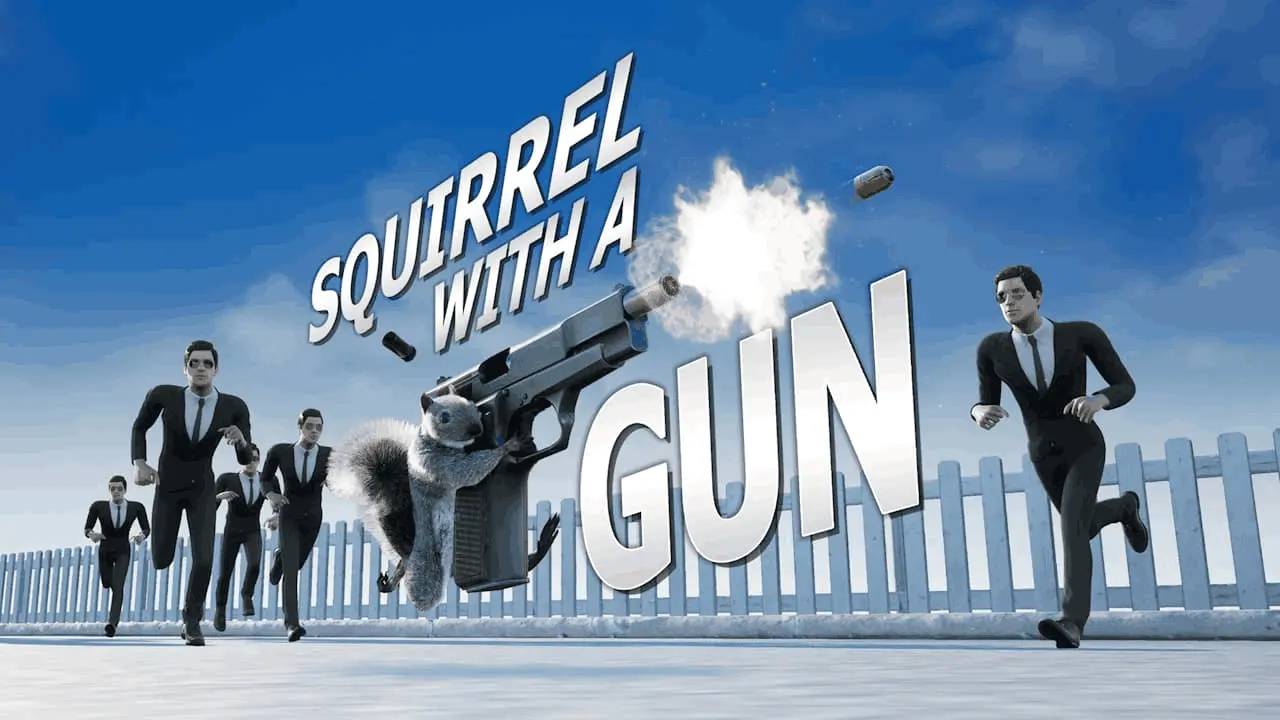 Squirrel with a Gun Logo