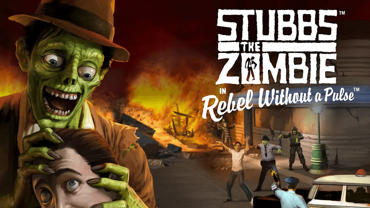 Stubbs the Zombie in Rebel Without a Pulse Logo