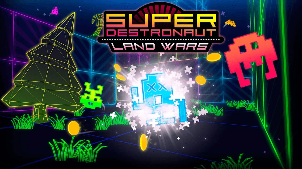 Super Destronaut: Land Wars Logo