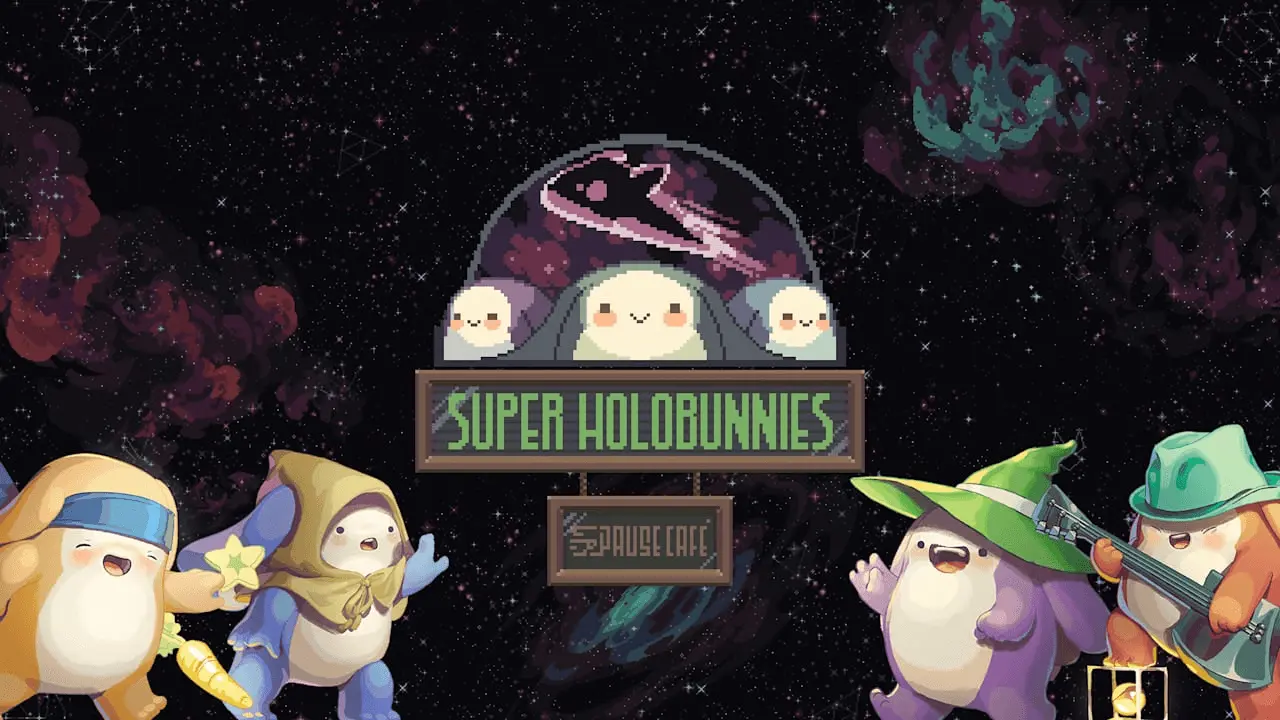 Super Holobunnies: Pause Caf Logo