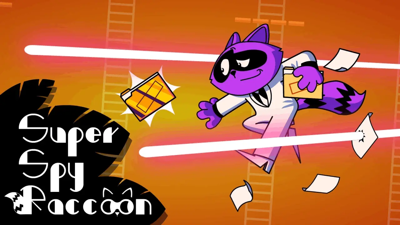 Super Spy Raccoon Logo