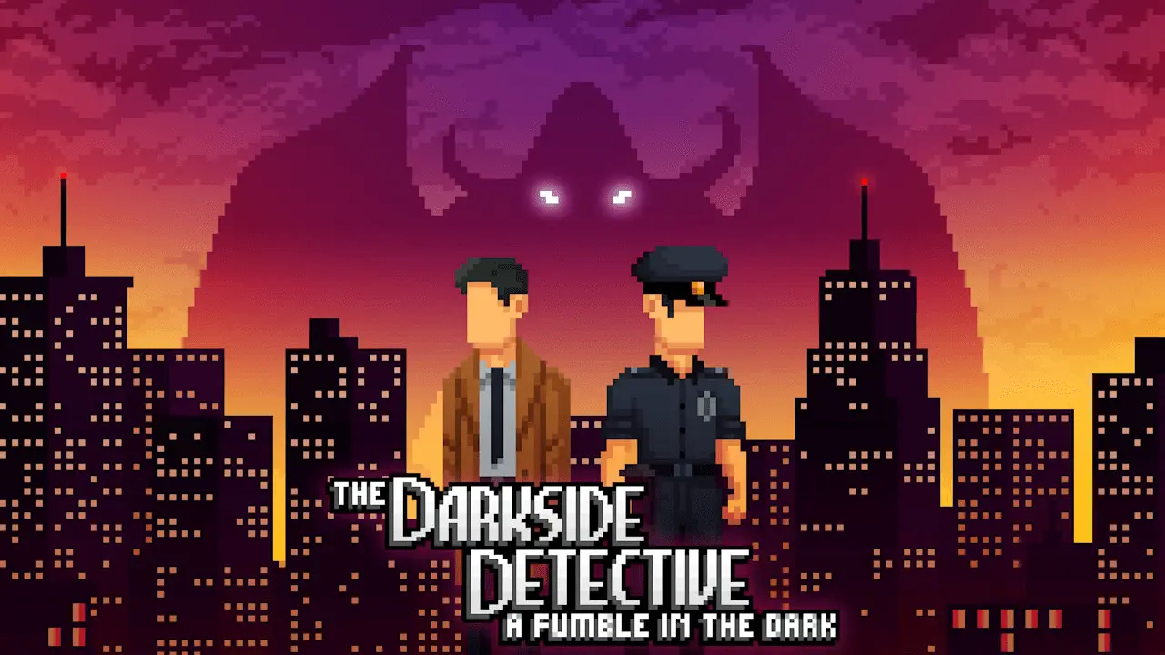 The Darkside Detective: A Fumble in the Dark Logo