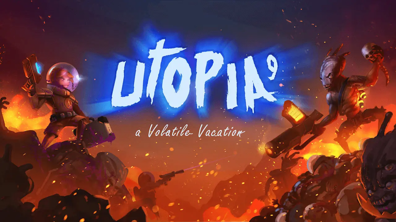 UTOPIA 9 - A Volatile Vacation Logo