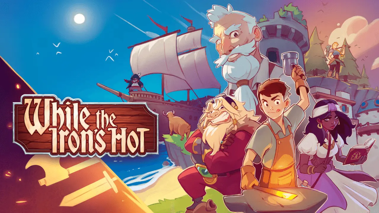 While the Iron's Hot Logo