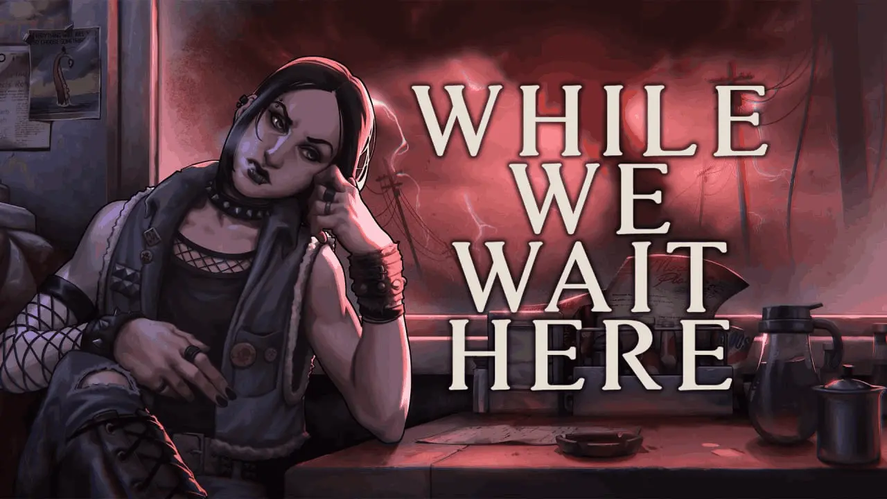 While We Wait Here Logo