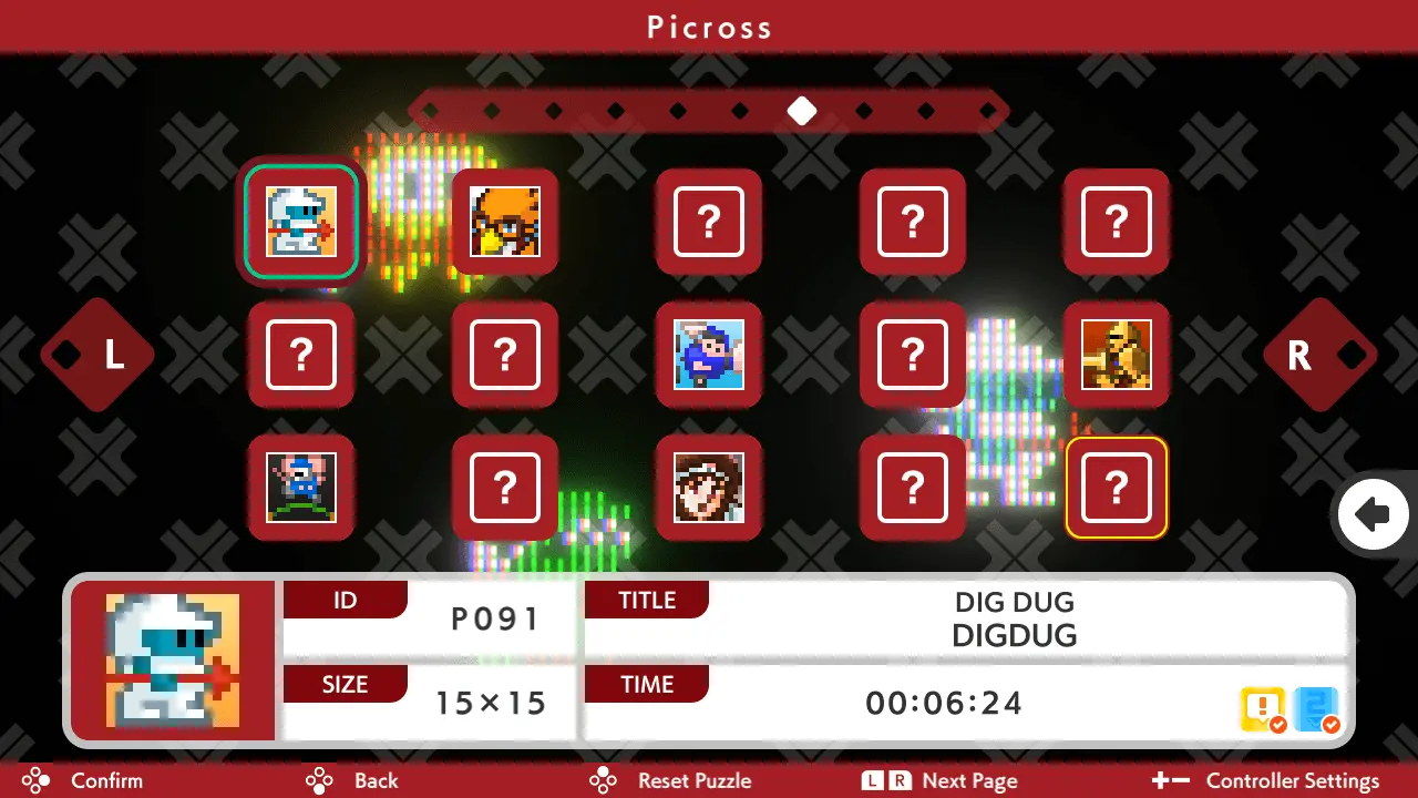 PICROSS S Namco LEGENDARY is coming to Switch Image